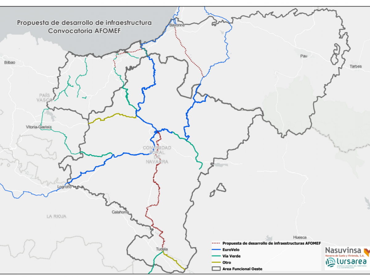 Mapa de la red ciclable
